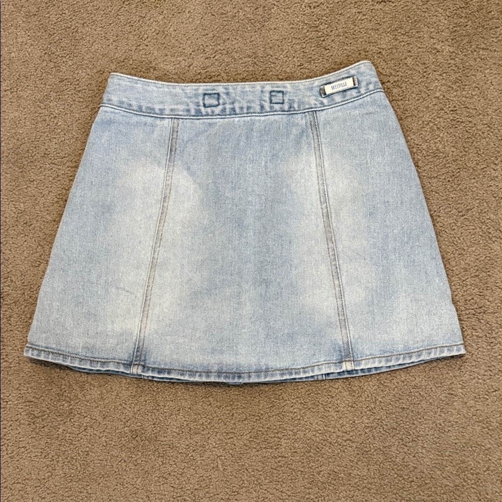 Brandy Melville Light Blue Denim Skirt - Picture 4 of 5